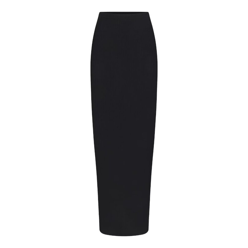 SKIMS Soft Lounge Maxi Skirt – Black, Size M